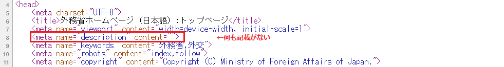 Ministry of Foreign Affairs Meta Description